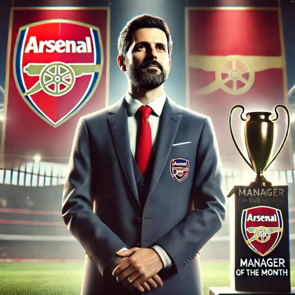 Arteta nominated for Manager of the month August