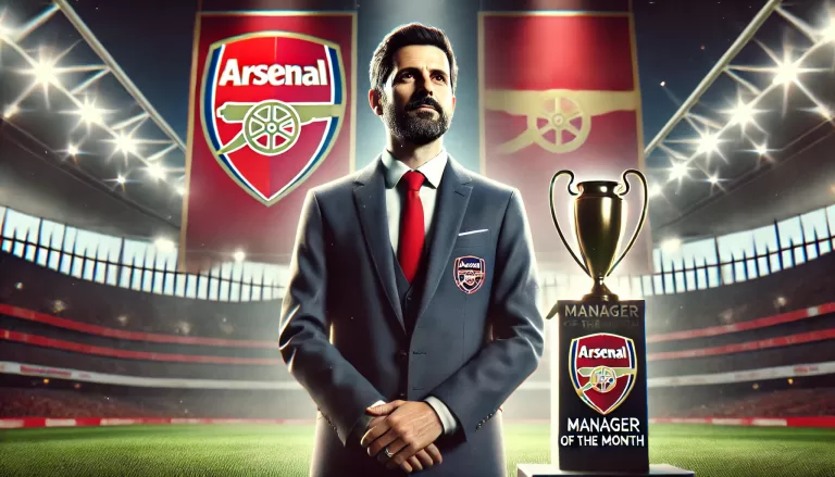 Arteta nominated for Manager of the month August