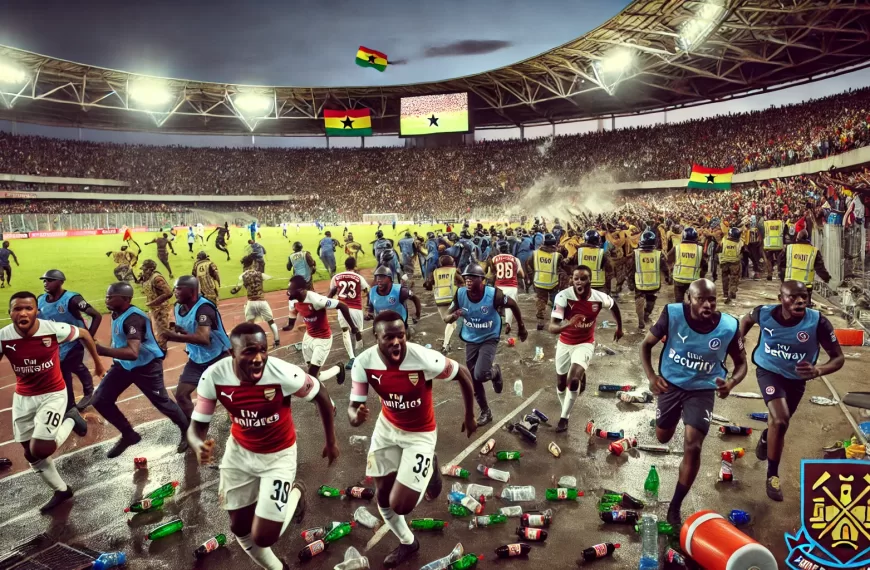 Players Flee After Ghana Defeat